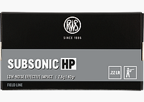 RWS 2132664 .22 LR Subsonic HP 2.6 g 40 gr rimfire ammunition