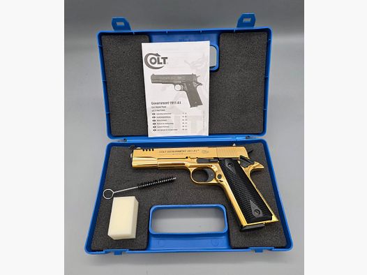 Colt 1911 A1 GRE Gold Rush Edition Umarex 9mm PAK nicht mehr im Handel erhältlich fast wie Neu ! SRS Schreckschuss