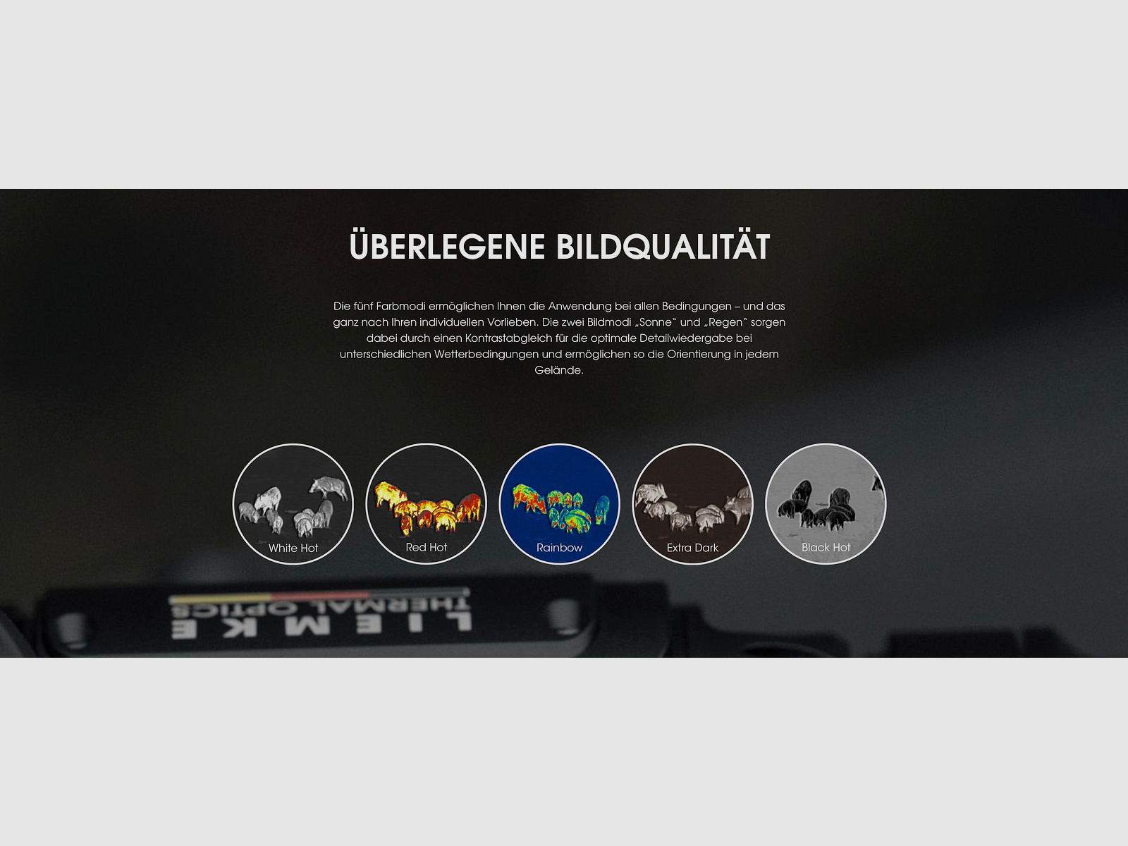 Liemke 80112169 LYNX 2 thermal imaging attachment 640x512 sensor 2500m range