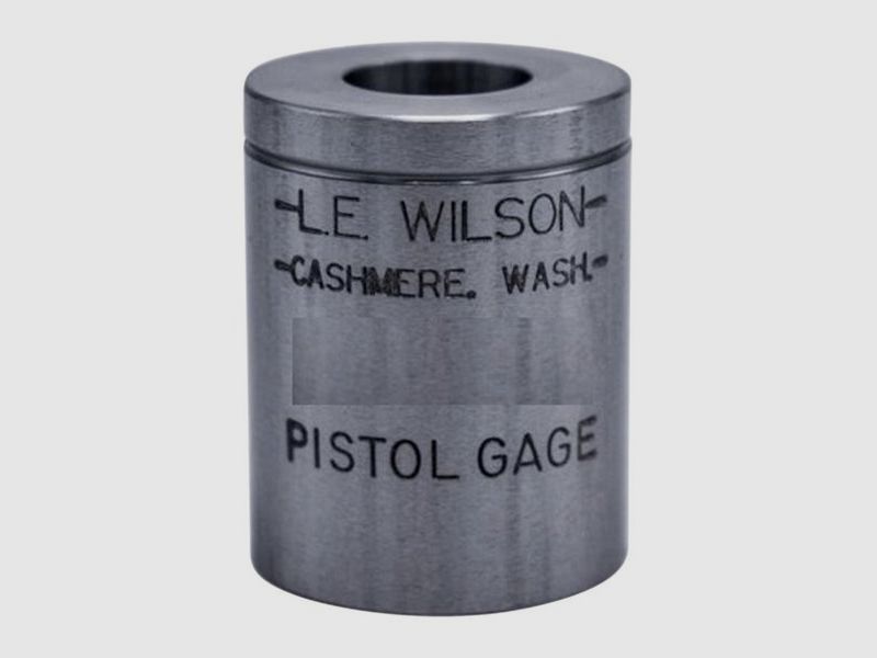 L.E. WILSON CASE GAGES L.E. WILSON PISTOL MAX GAGE 38 SPECIAL