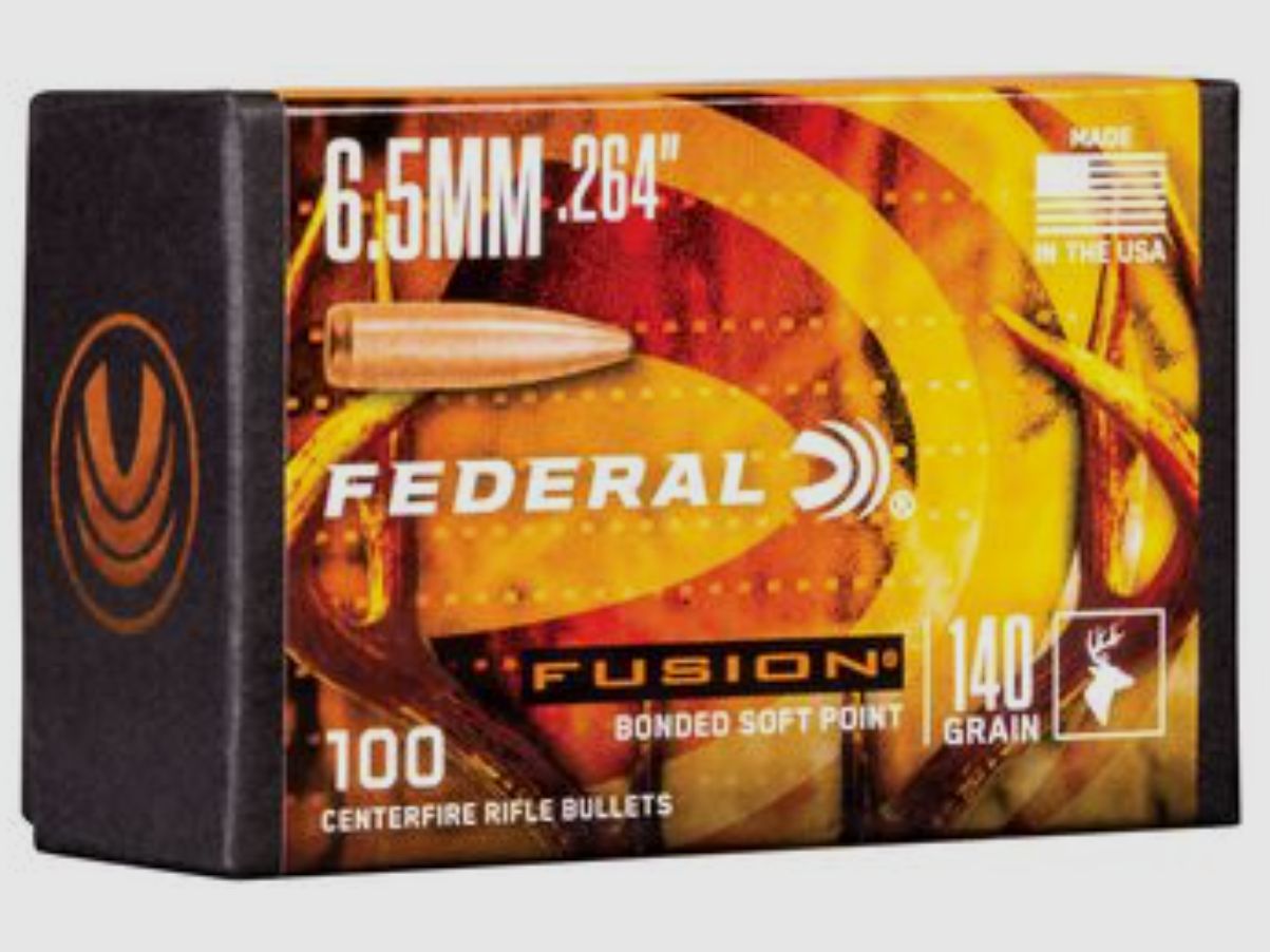 Federal Fusion Bullets 6.5 mm/.264 – 140 Grain Item No. 306FB264F2