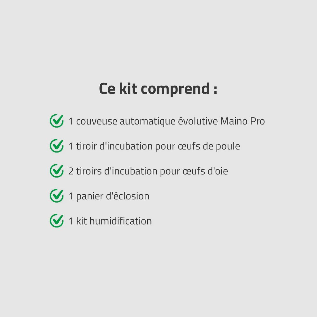 Couveuse + 1 Tiroir caille à poule + 2 Tiroirs oeufs oie - paon - dinde + 1 Panier d'éclosion + 1 Kit humidification, image 2 sur 34