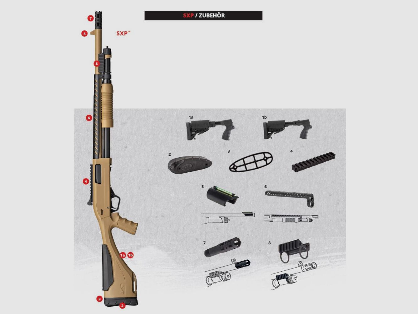Spessore del pad di rinculo Winchester 7mm SX3 / SXR GR2 / MAXUS COMP / XBOLT