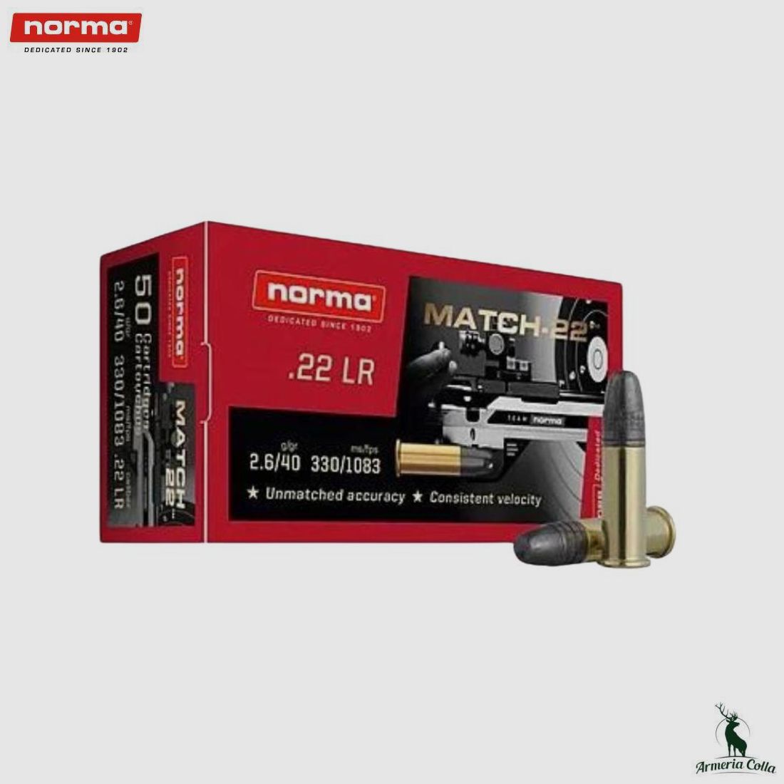 Norma Ammunition Match-22 cal. .22Lr 40 gr. art. 2425076