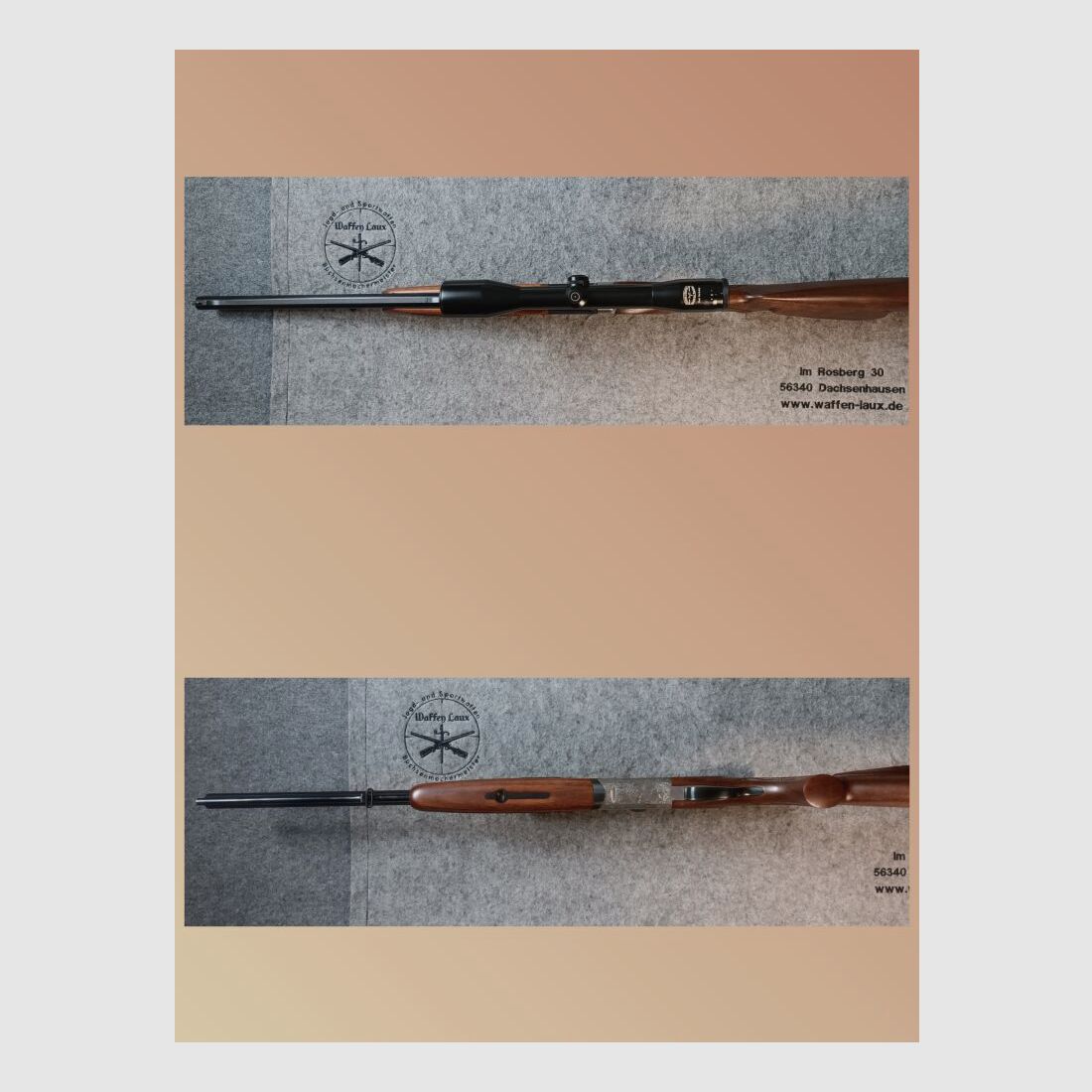 Fusil à deux coups IFFLI-Kettner avec lunette Schmidt & Bender 6x42