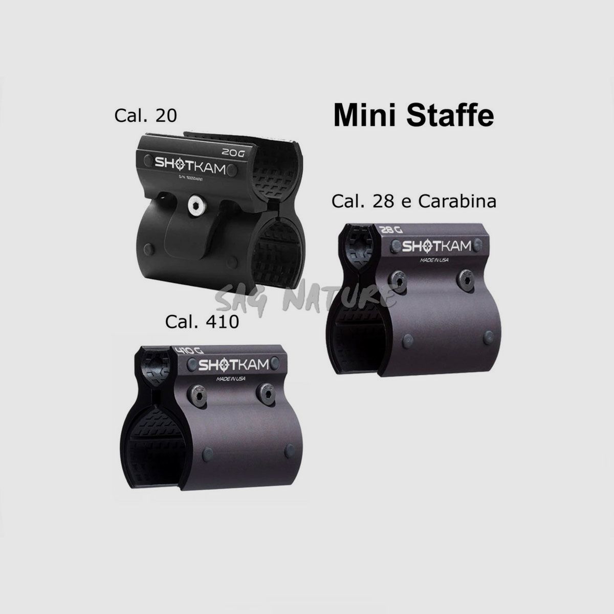 SHOTKAM – MINI SHOTKAM HALTERUNG FÜR GEWEHR – VERSCHIEDENE KALIBER