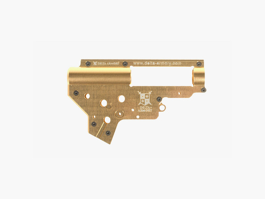 Airsoft Gearbox Shell - QSC V2 (8mm) Delta Armory Gold