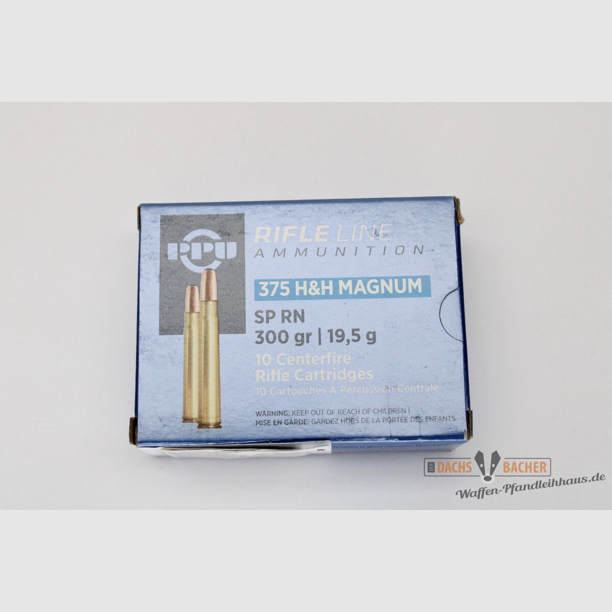 PPU Privi Partizan .375 H&H 19,5g/300gr SP RN Częściowa osłona 10 Strzałów