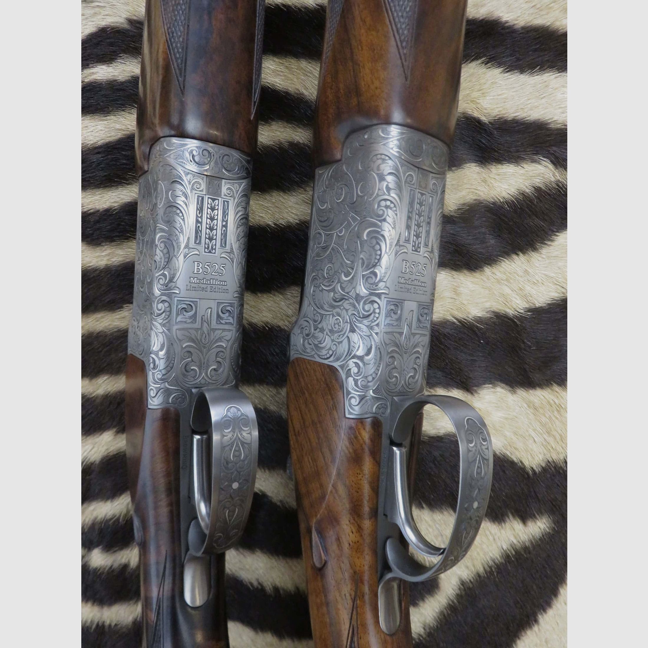 Paar BROWNING B525 HTG Medaillon Silver Kal.20/76 Läufe 76 cm 5 Chokes – opaline Koffer, Bild 5 von 11