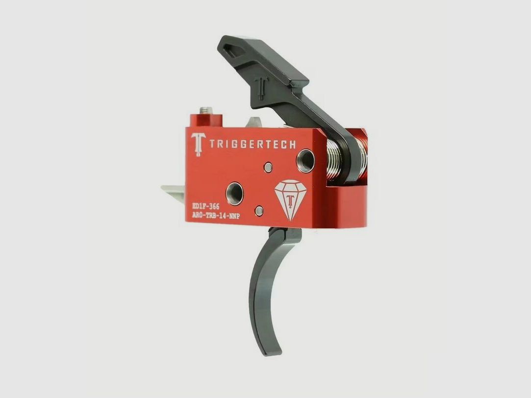 Déclencheur Match Triggertech Diamond AR15 Primary Pro Black 1.0 À 4.0 LBS AR-15 Duty-Black Courbé DIAMANT ROUGE