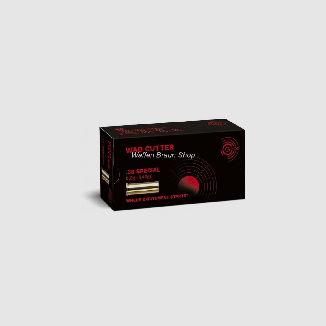 GECO PATR .38 SPEZIAL WC 148 grain 50 STK