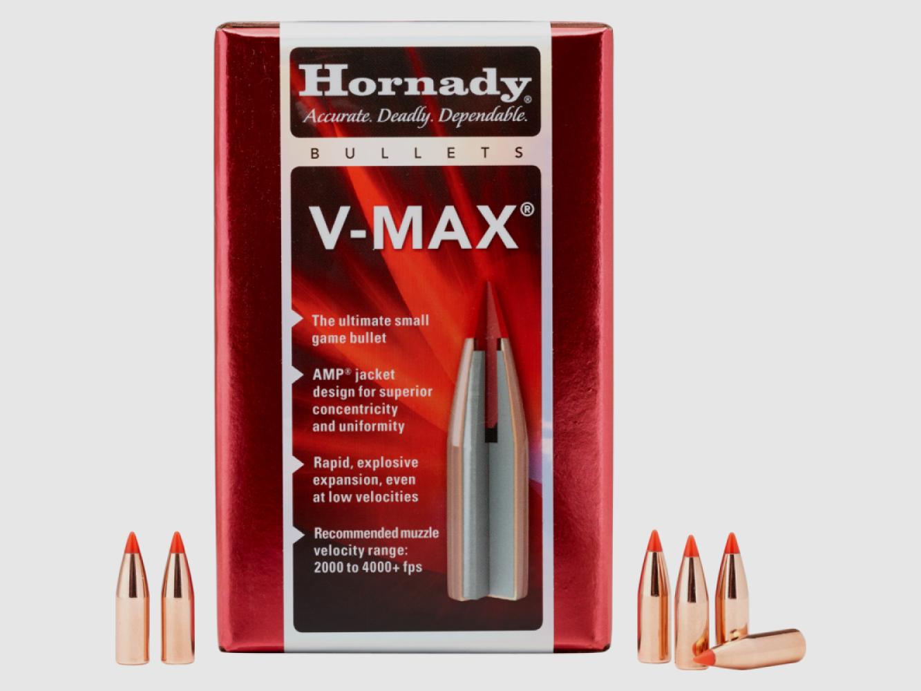 .243 Geschosse Hornady V-MAX 87 gr VE100