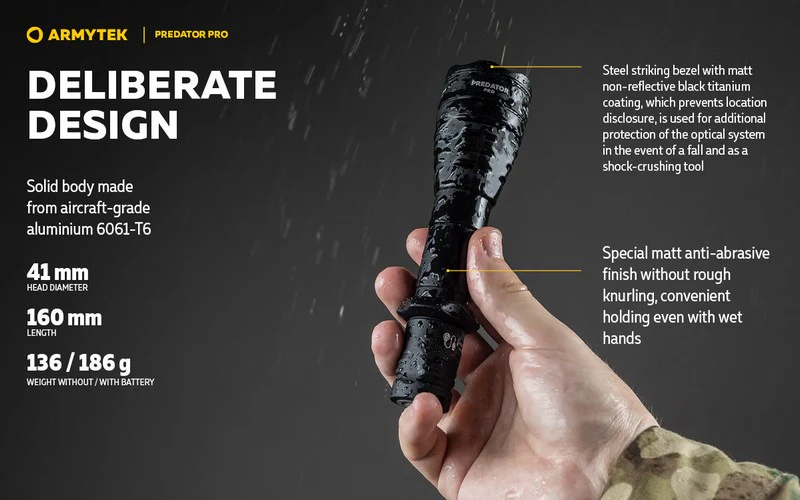 LAMPE ARMYTEK Predator Pro Magnet USB Extended Set – 1500 Lumen Weiß, Bild 3 von 22