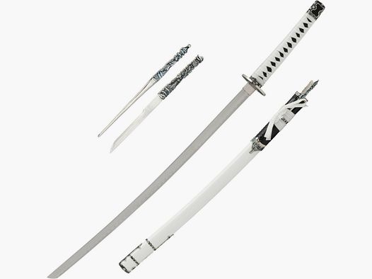 Katana with white accessories