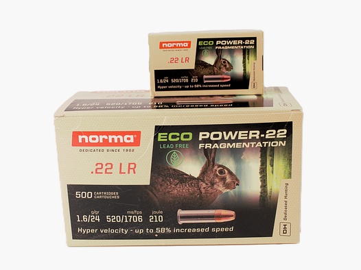 norma 22lr eco power lead free 24grs