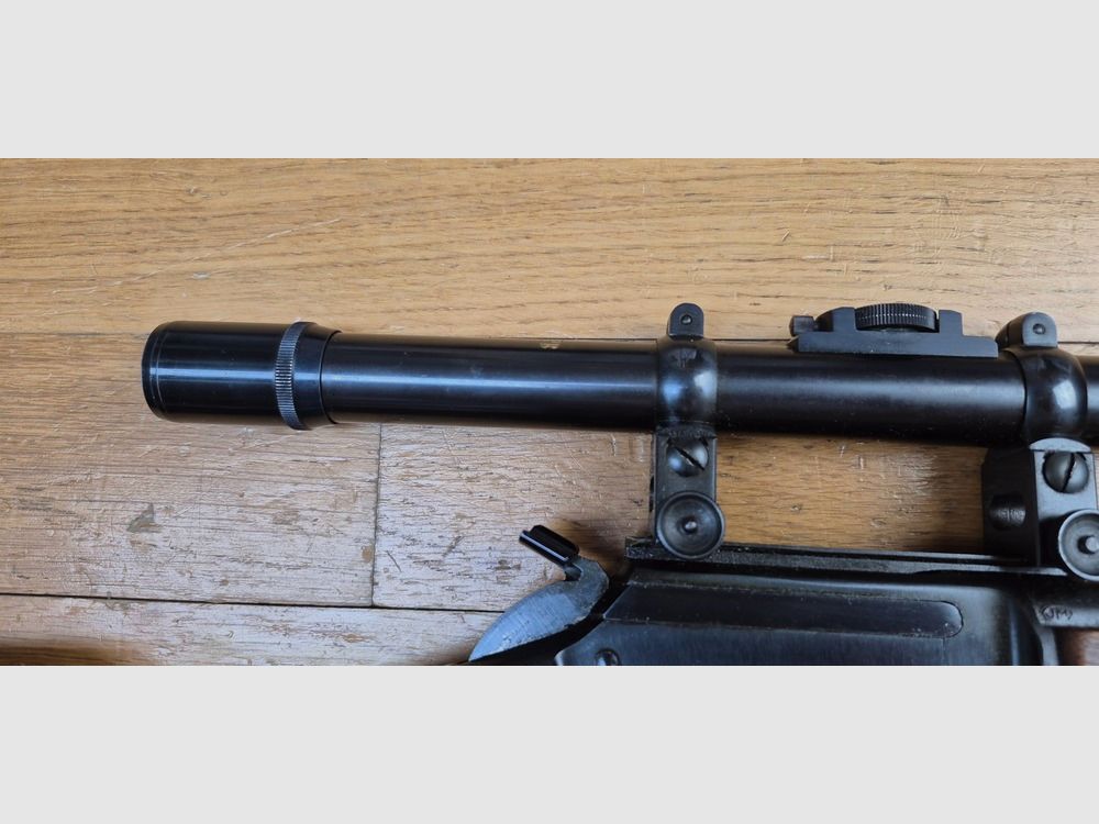 Très belle carabine à levier sous garde Marlin Golden 39A – Calibre 22LR – 10 coups + 1 en 22LR – Très belle fabrication « JM » de 1962 – démontable ou « Take-down » – Rayures micro-grooves – État mécanique et esthétique superbe – Montage acier avec lunette Monope X2.5 à réticule N°1 – Arme d&rsquo;amusement et petite chasse magnifique – TBE++, image 12 sur 47