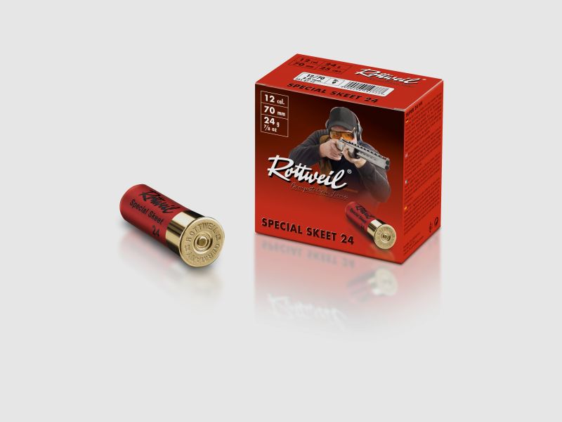 Rottweil 12/70 Skeet 24g 2.0mm munición que contiene plomo - SKEET PLOMO