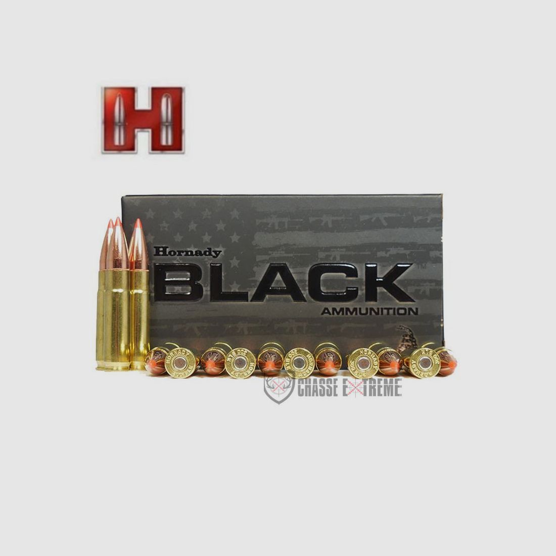 20 Patronen HORNADY Black Kal. 6,8 mm SPC 110 gr V-max