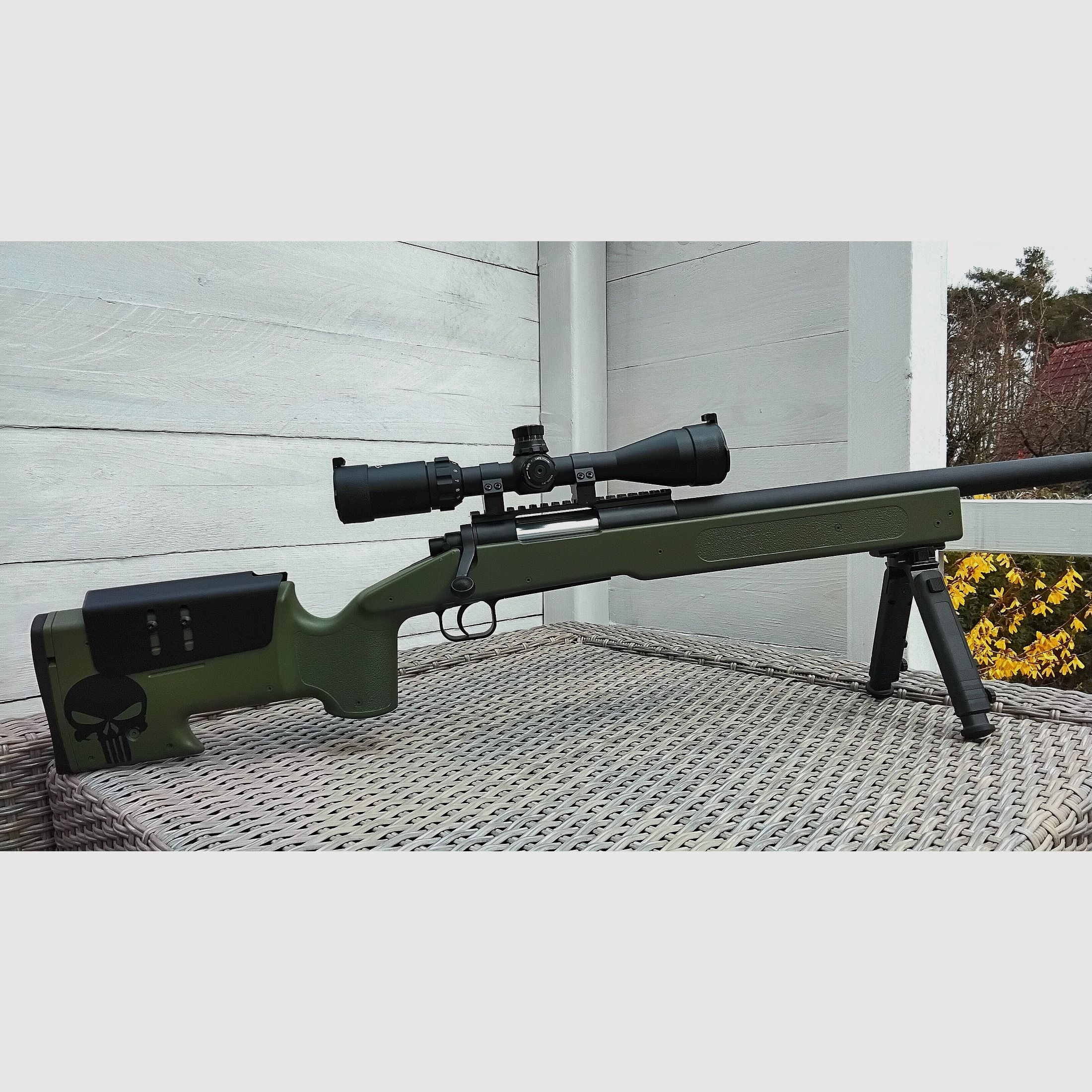 ASG McMillan M40A3 Sportline Karabin snajperski Bolt Action Springer 6mm BB Oliwkowy Marynarka Wojenna