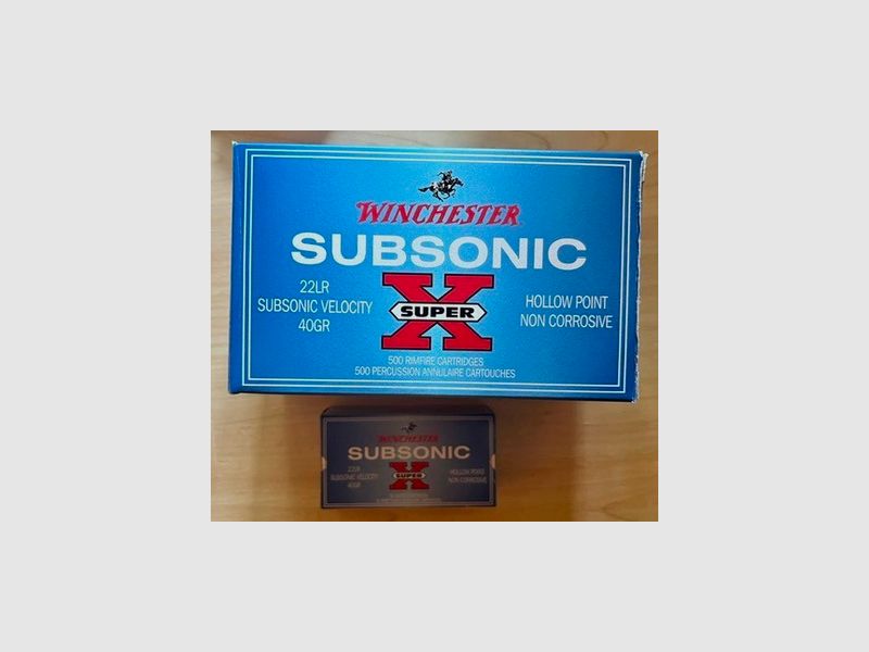 .22lr Winchester  Subsonic Super X  SONDERPOSTEN  UNTERM HÄNDLERPREIS! 