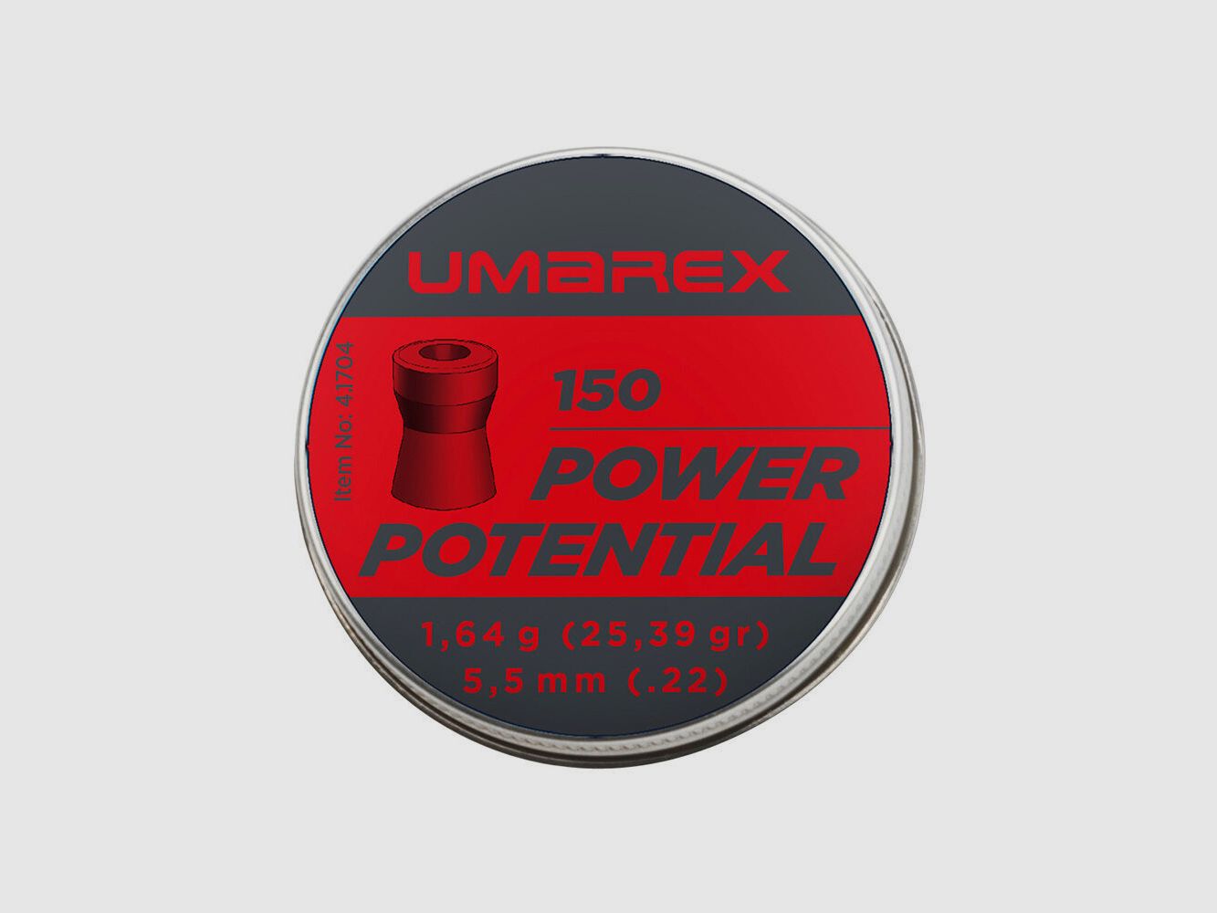 Umarex Power Potential Diabolos Flachkopf .5,5 mm 1,64 g - 150 Stück/ Dose