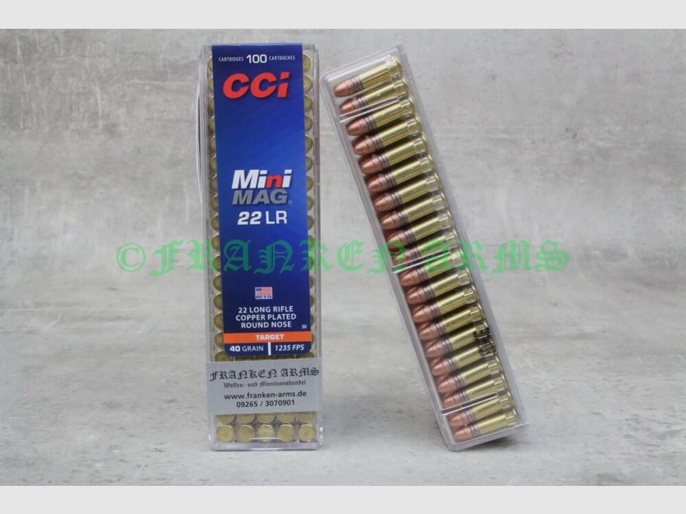 CCI Mini Mag CPRN .22 l.r. 40gr. 2,6g 100 pezzi prezzi all'ingrosso