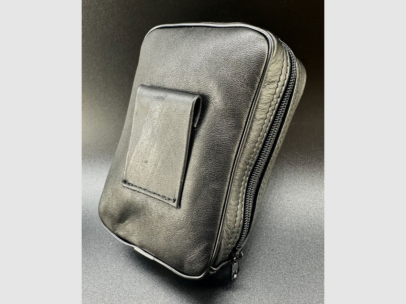 kleine schwarze Docter Tasche Fernglastasche Innenmaße 11,5 x 4 x 7cm