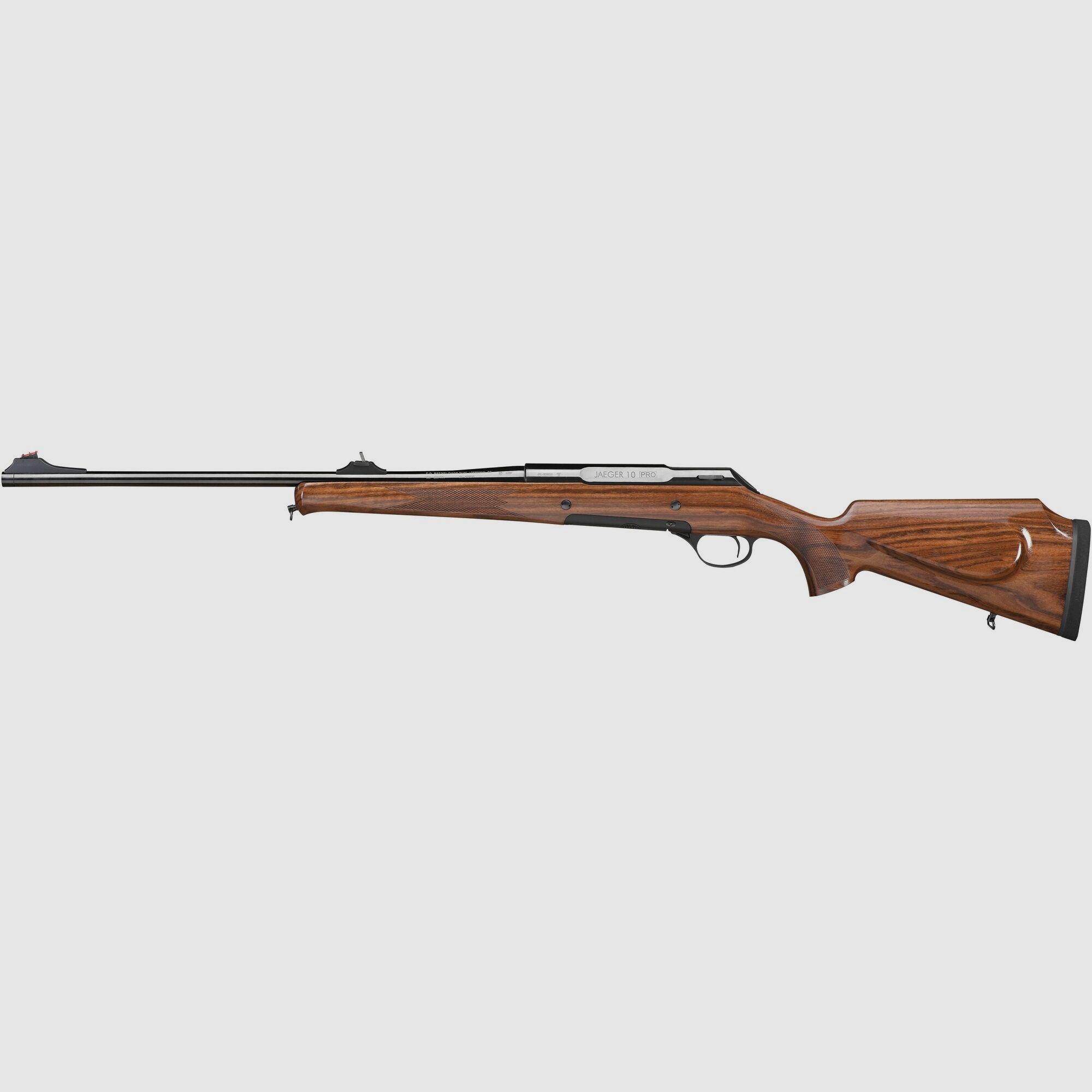 Haenel	 Jaeger 10 Lady Timber  mit abnehmbarer Visierung, mit Mündungsgewinde M15x1, Kaliber .308 Win. Repetierbüchse