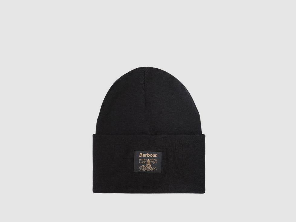 Barbour Harton Beanie Hat Black, billede 2 af 5