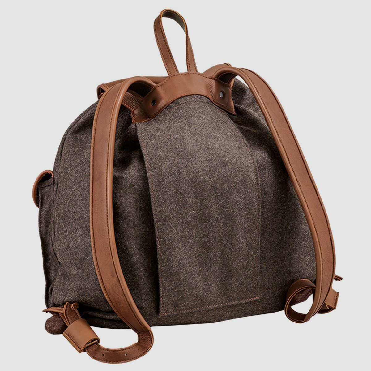 AKAH Sac à dos Loden de Luxe Gris / Cuir d'élan 30l, image 2 sur 2