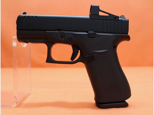 Pistolet Glock Ha. 9mm Luger Glock 43X noir R/FS MOS SHIELD RMSc Slimline canon de 87 mm / viseur à point lumineux