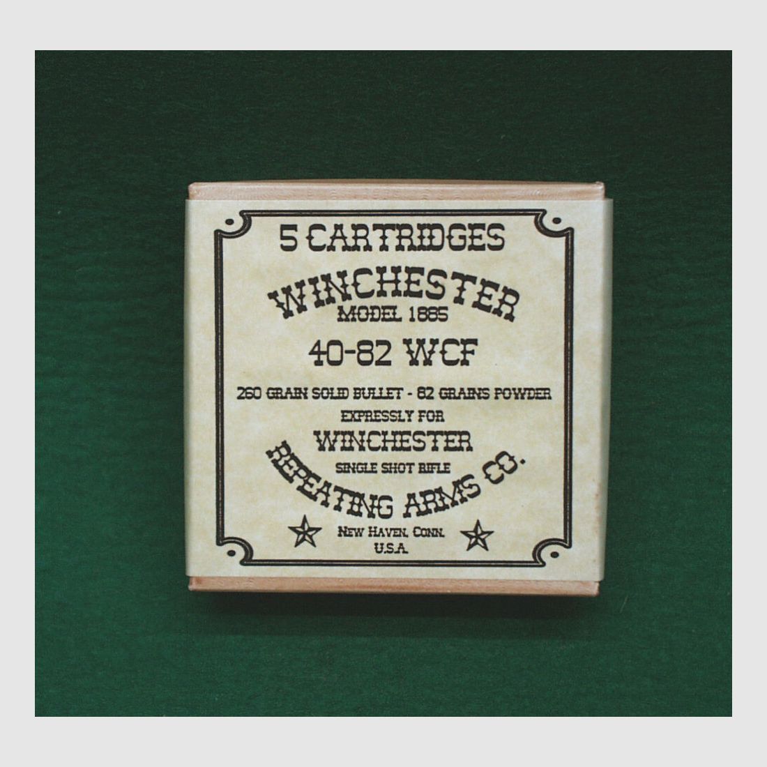 Replika	 Patronenschachteln 40-82 WCF Winchester