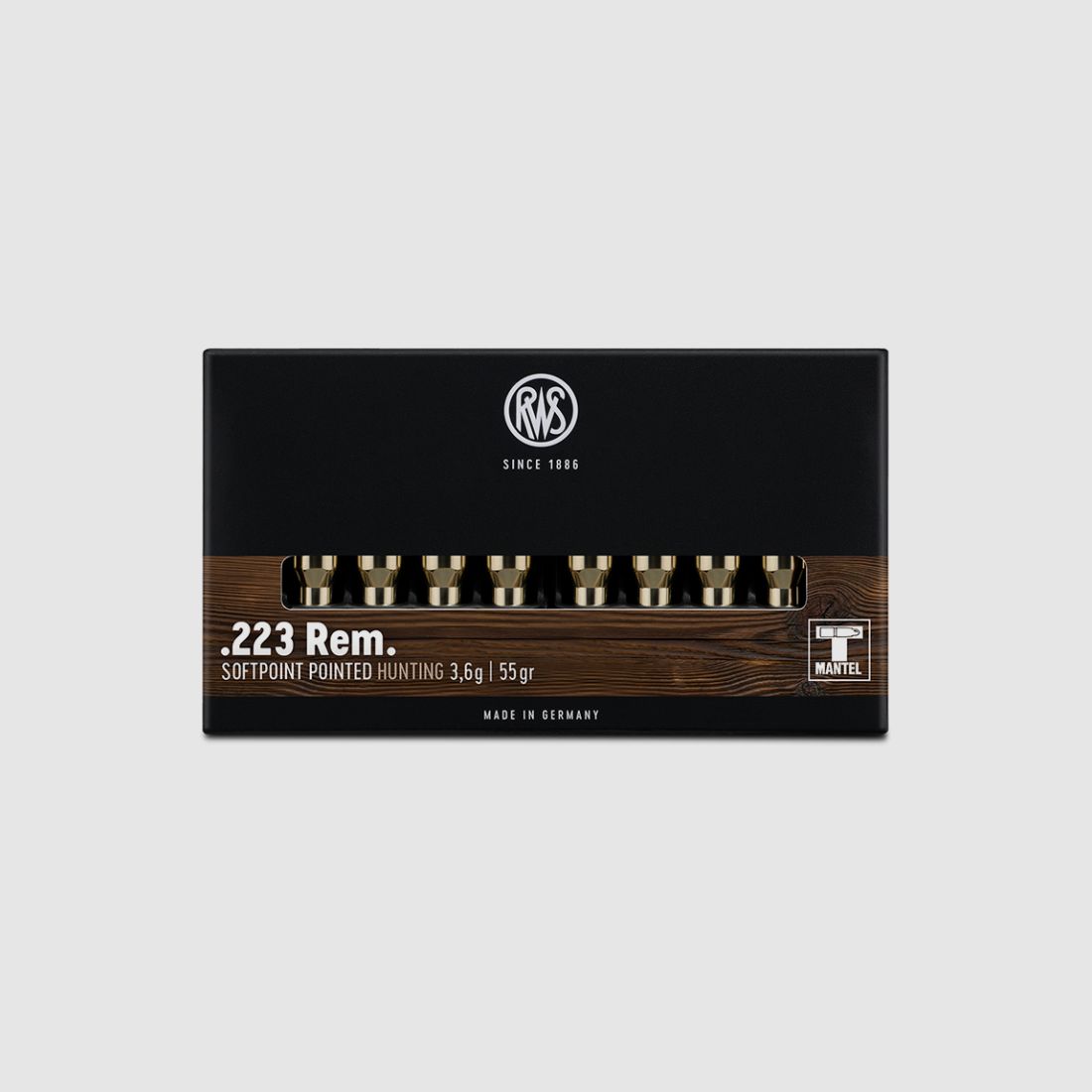 Munitions RWS .223Rem. TMS - demi-blindée à pointe, 3,6 g