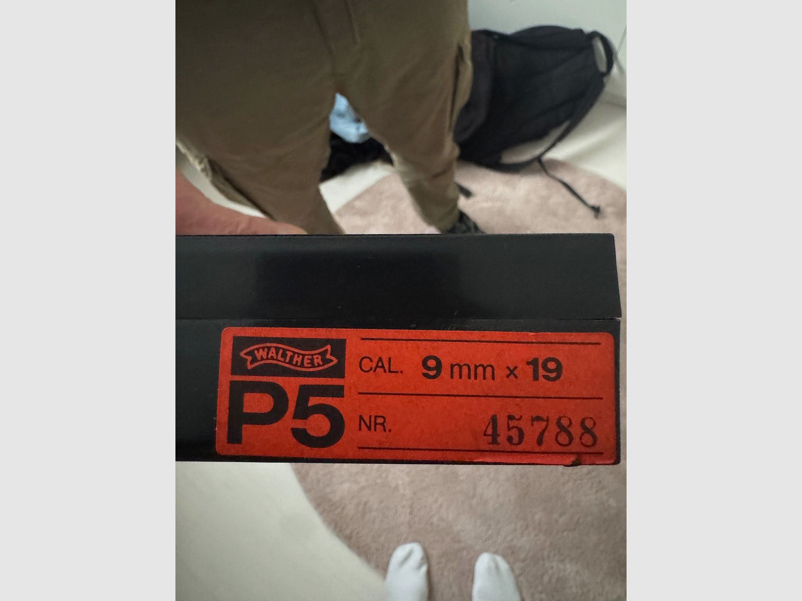 Walther P5 – calibre 9 × 19 – peu utilisé (env. 20 coups)