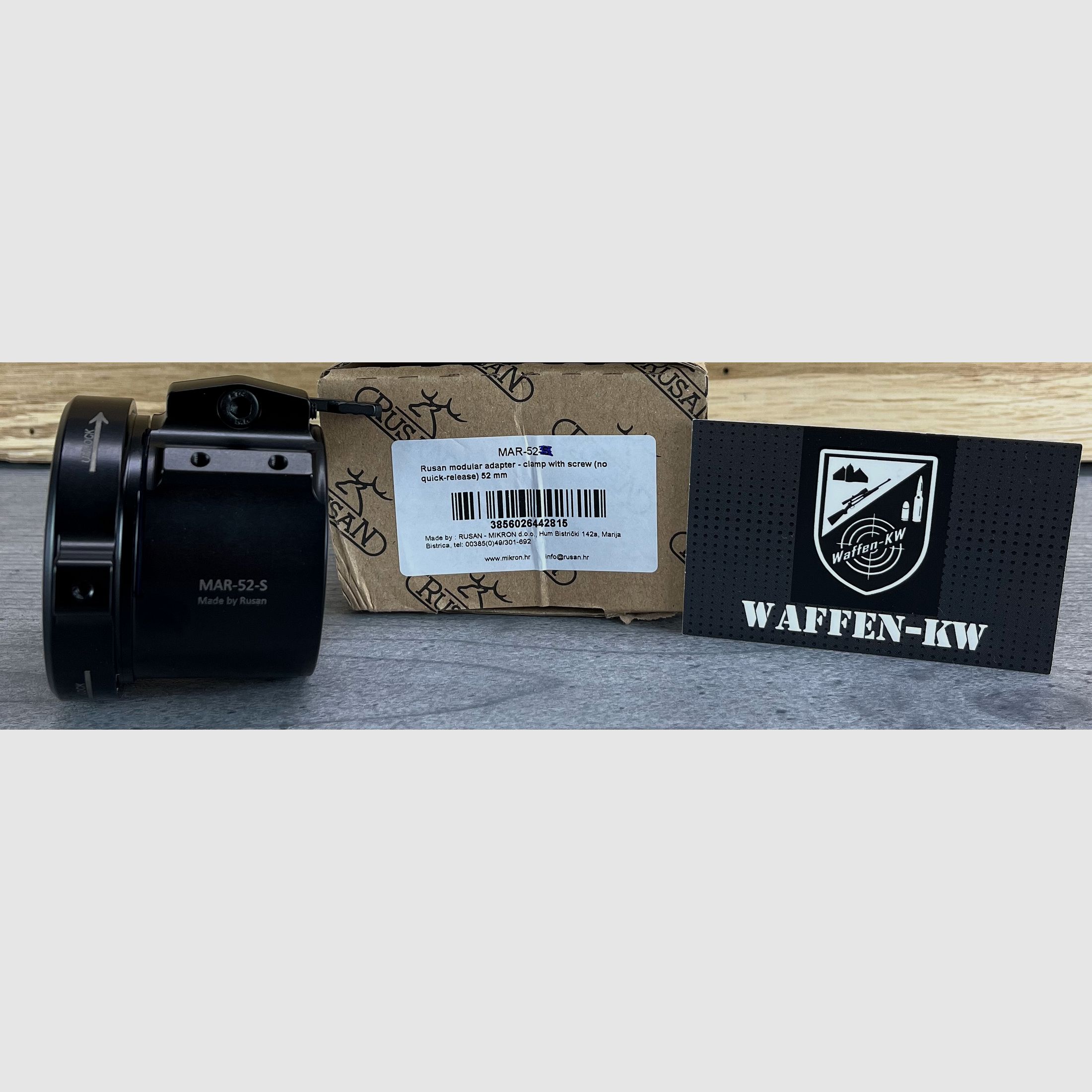 Wystawca Rusan MAR-52 adapter modułowy do obiektywów o średnicy zewnętrznej 52 mm