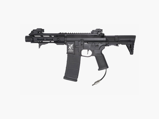 Delta Armory Airsoft Gewehr AR15 TALOS 1 PDW ALPHA Eagle mit GATE PULSAR HPA in Schwarz
