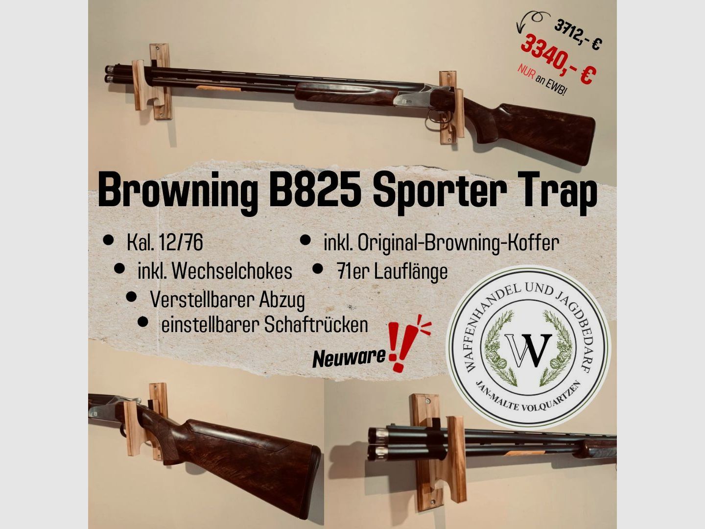 Browning B825 Sporter Trap