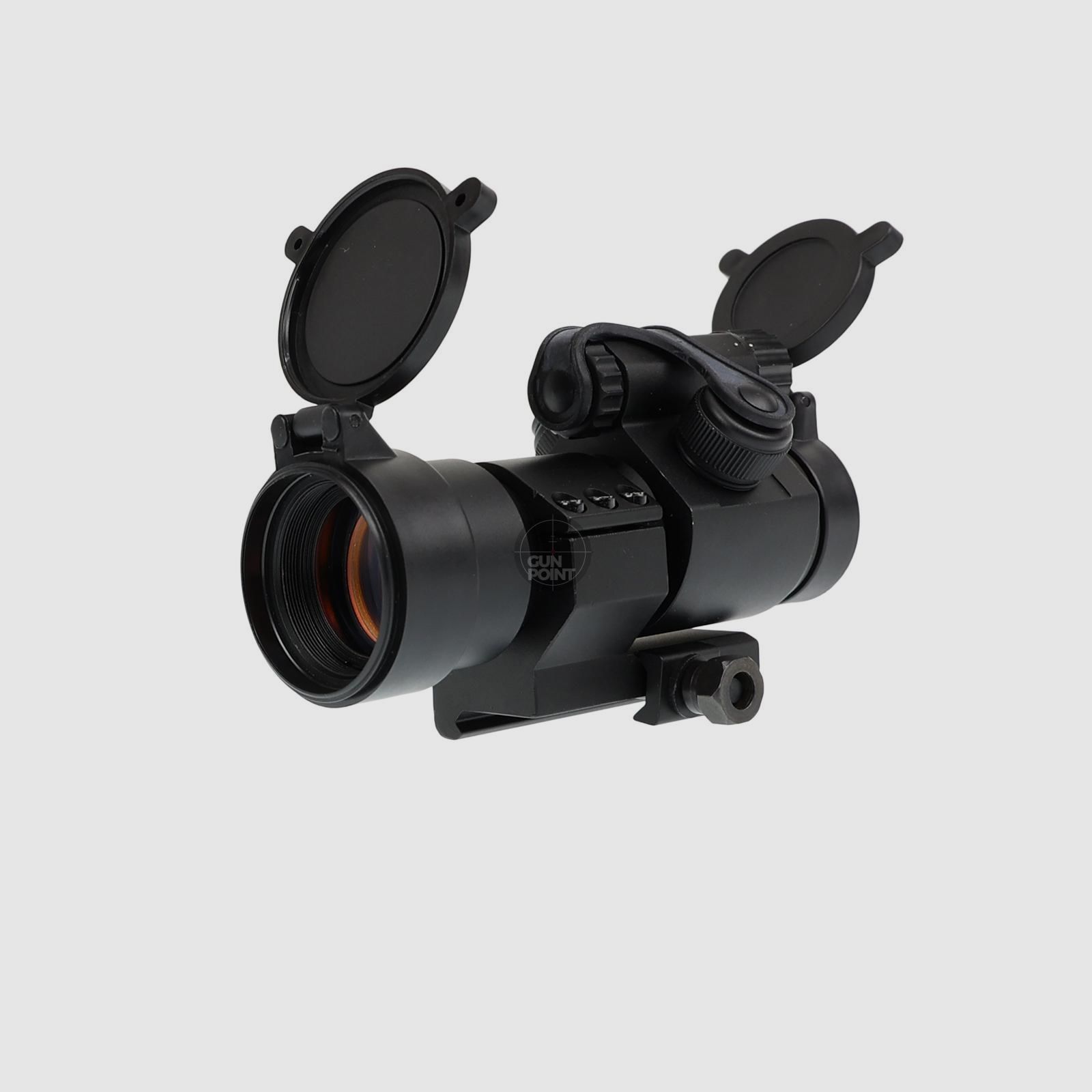 OpTacs M2 Red Dot with L-Shaped Mount Schwarz