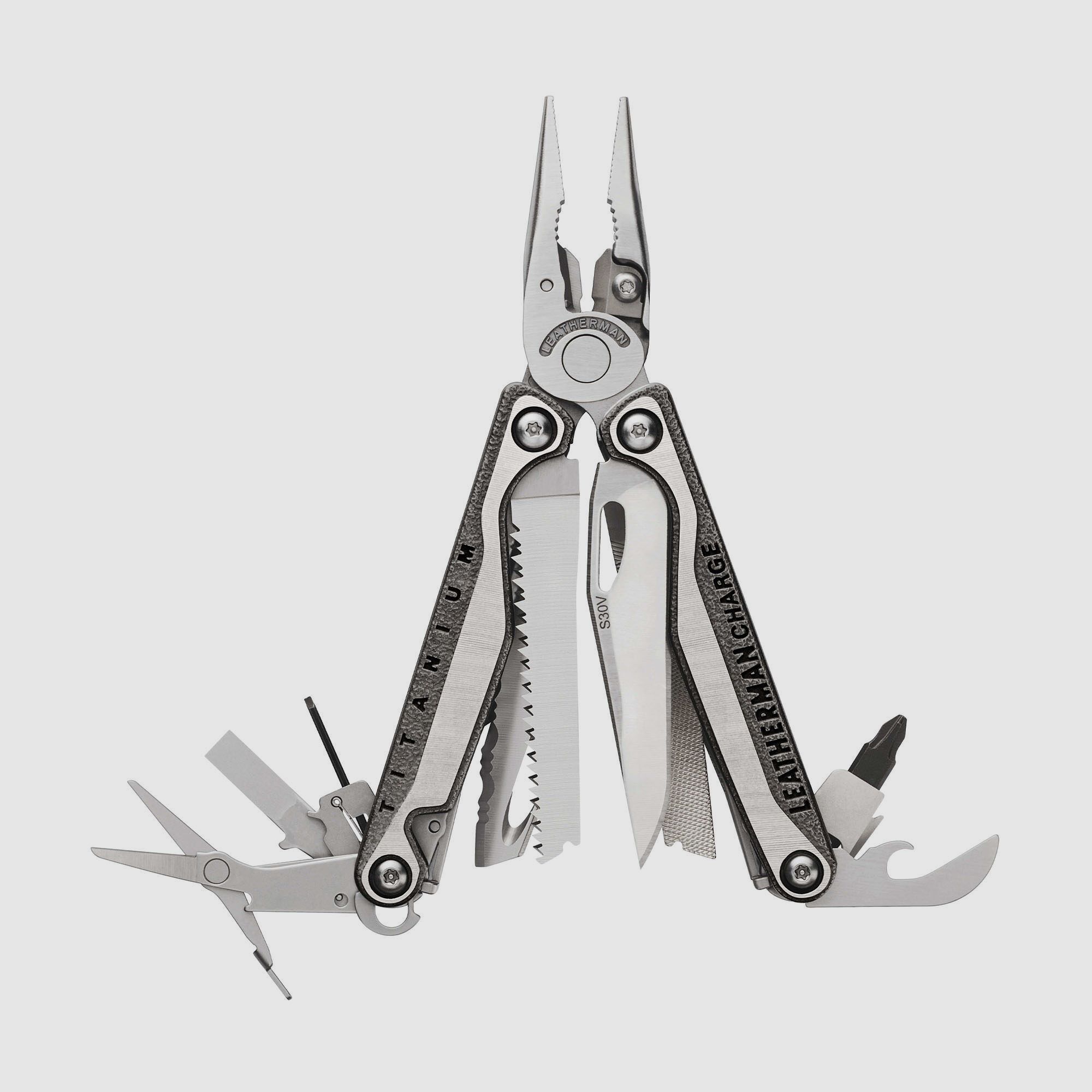 Leatherman CHARGE + TTI Titanium, Nylon Holster mit Tasche, M