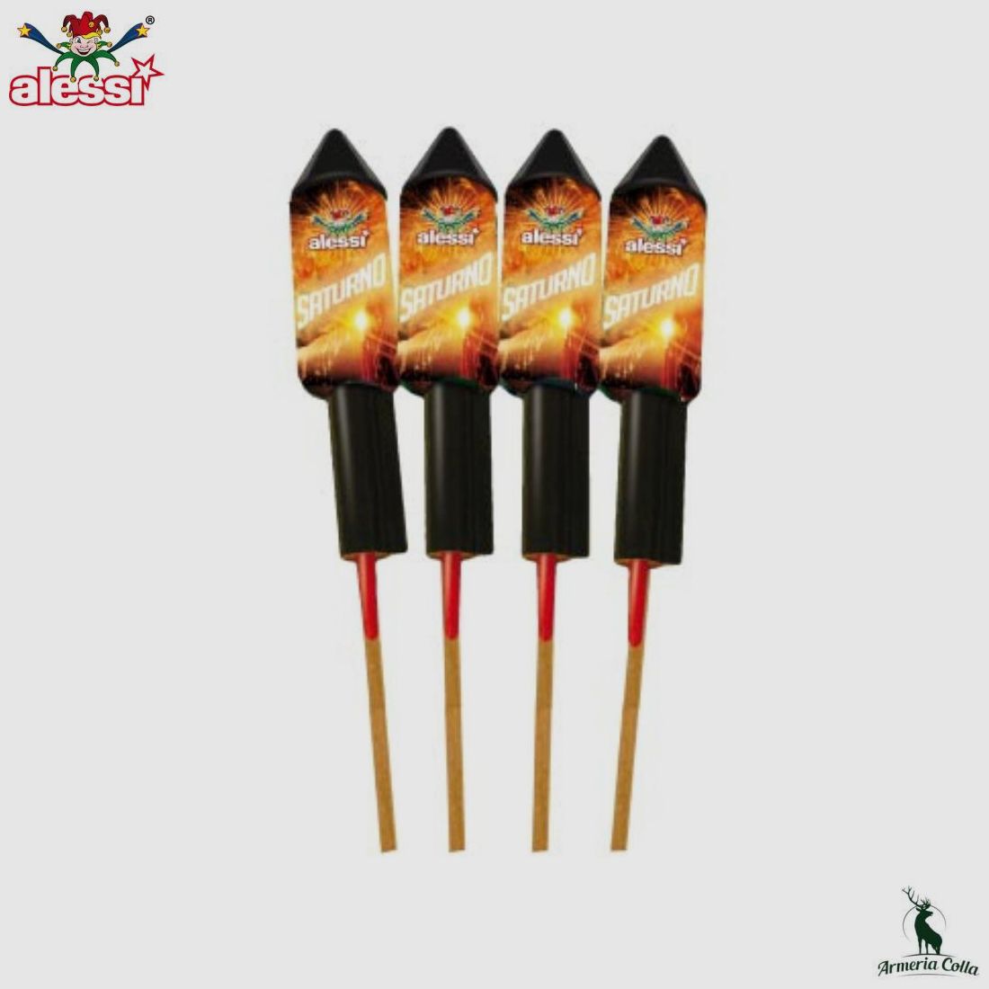 Alessi Fireworks Razzo Saturno Art. 413 cf. 4 Stk.