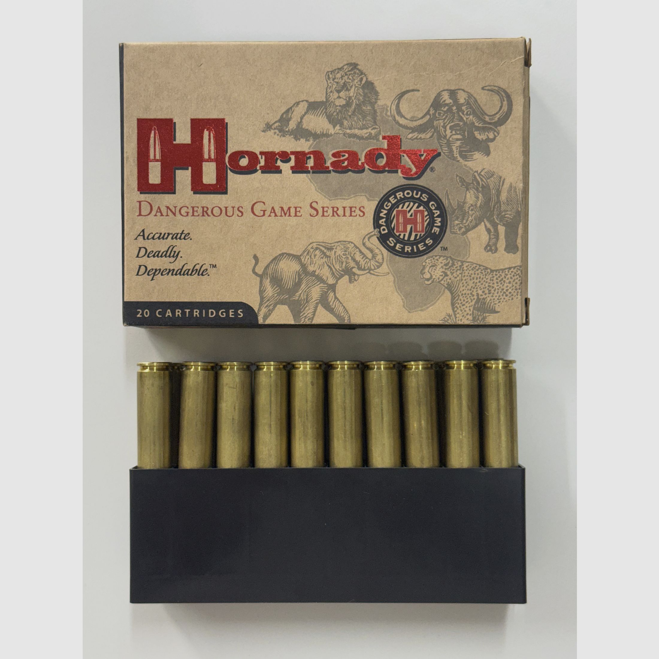 .416 Rigby Hornady cases in the original packaging