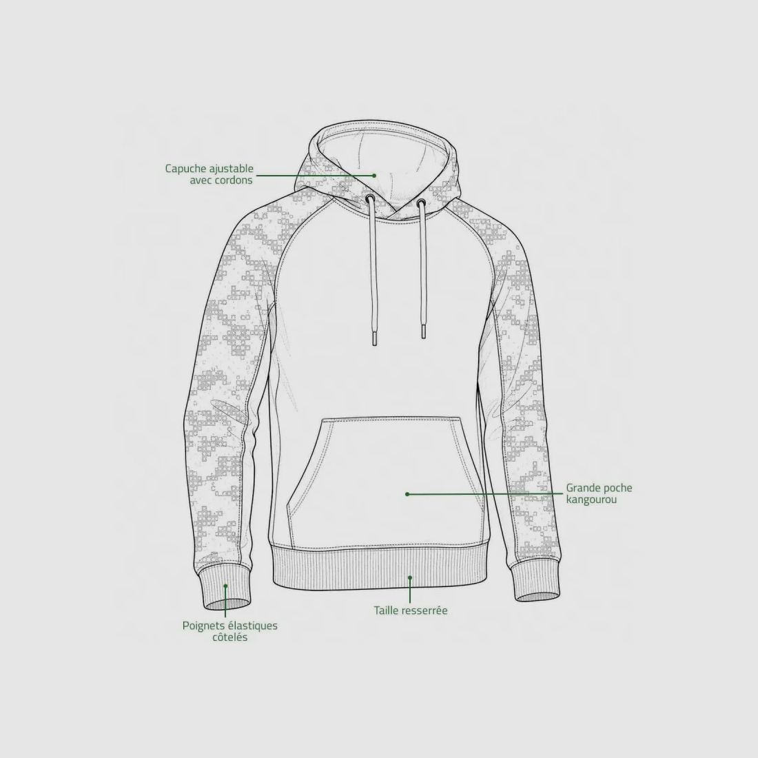 Sweat camo Ridge Swedteam®, image 3 sur 12