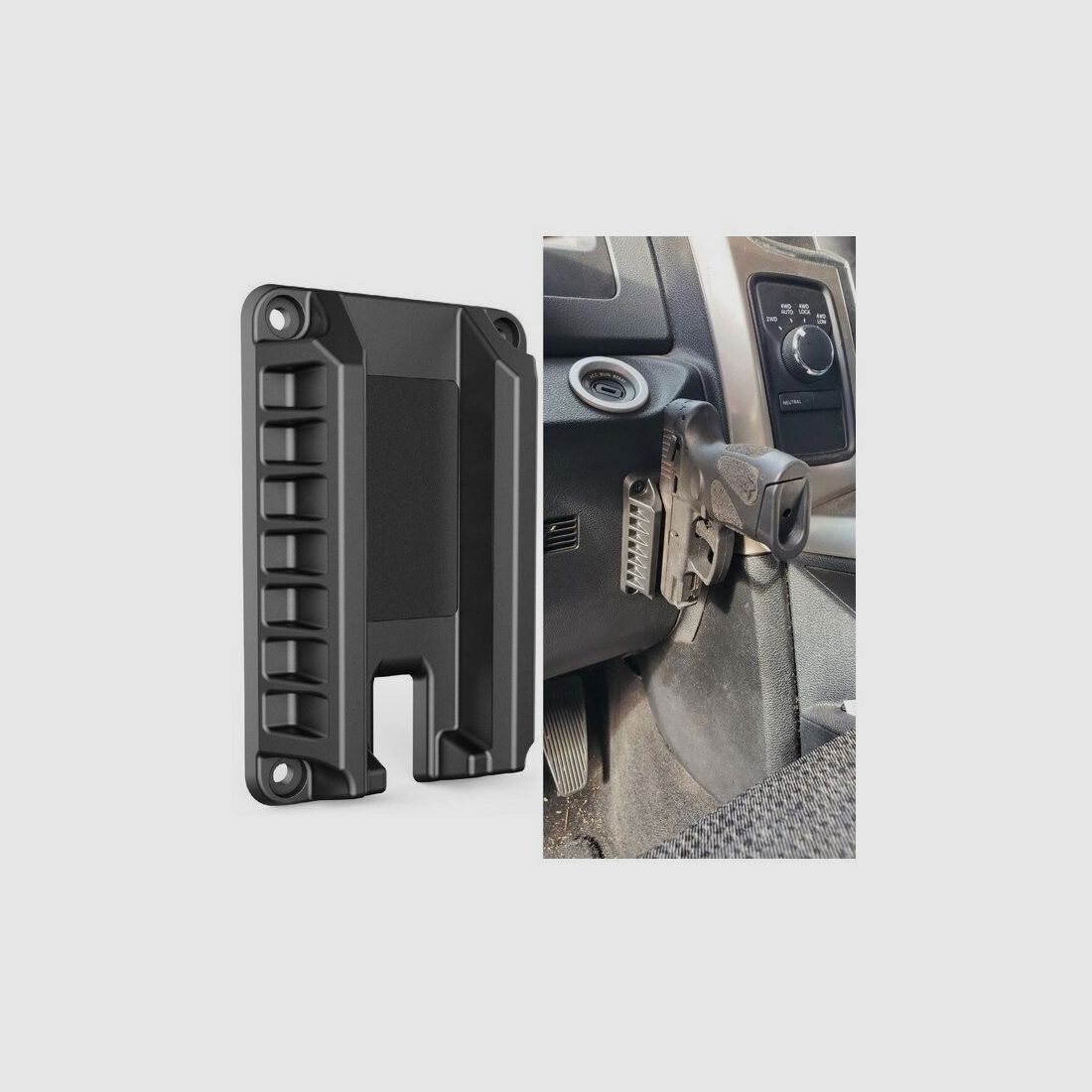 Schwaben Arms GmbH Magnetischer Pistolenhalter Halterung Kurzwaffe mit Quick Draw, extrem flach, optimal für GLOCK