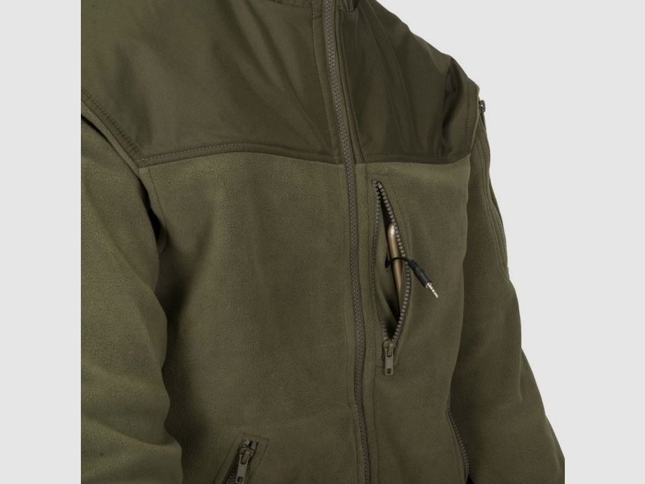 Helikon Classic Fleece Jacket Army Green Olive (BL-CAF-FL-02), image 3 of 5