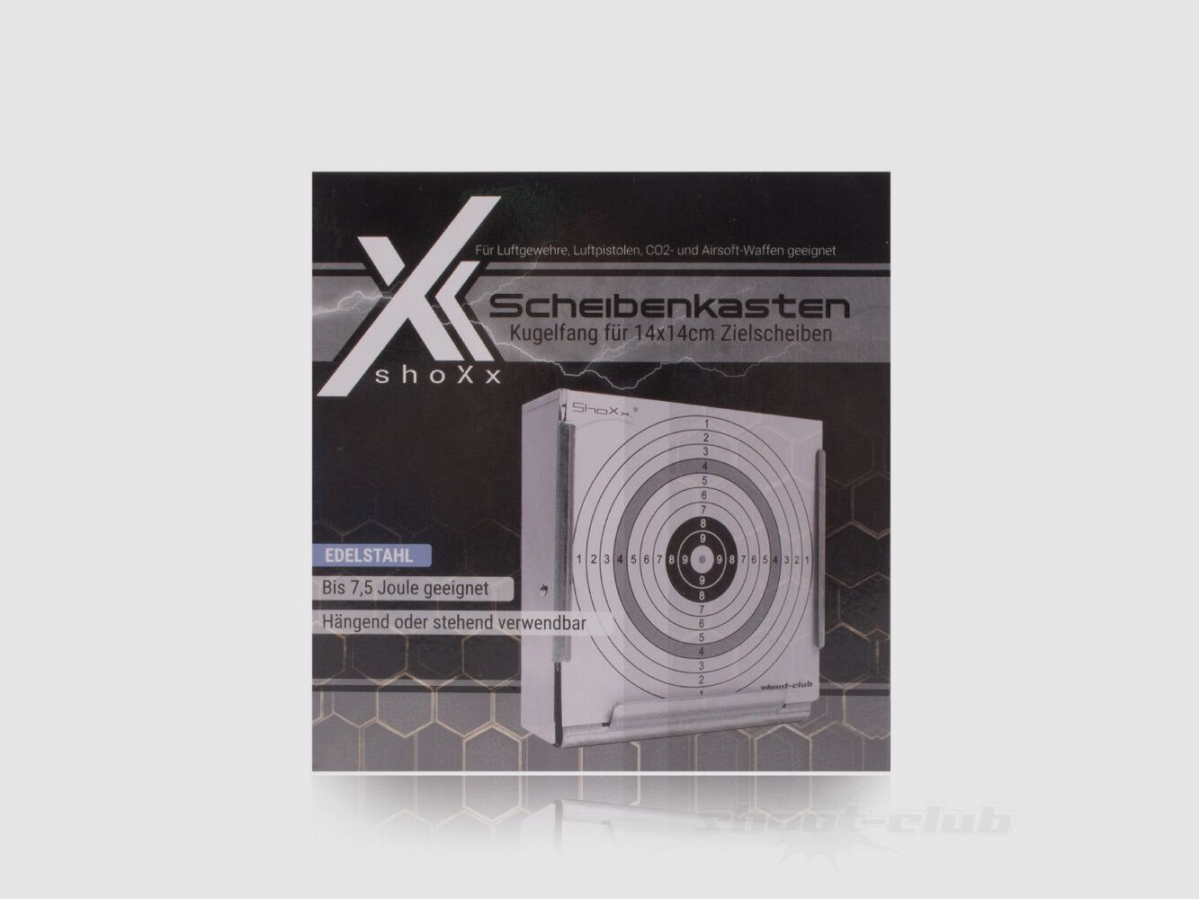 xxx	 Edelstahl Kugelfang + 120 Zielscheiben + JSB Match