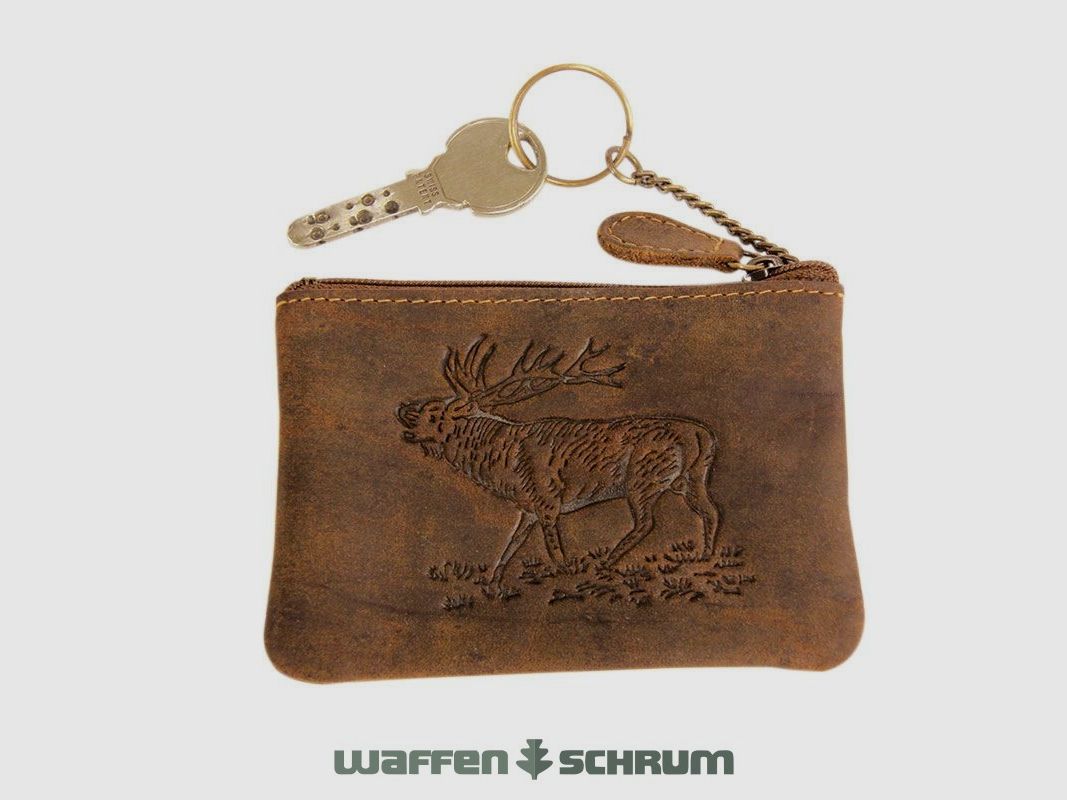 Schlüsseletui Hirsch Braun
