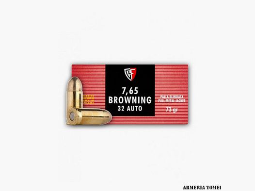 FIOCCHI – 7,65 BROWNING/32 AUTO 73GR FULL METAL JACKET