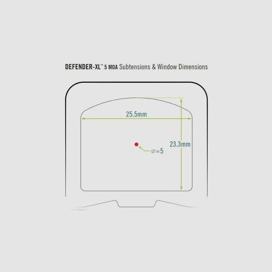 Vortex Defender XL Red Dot 5 MOA