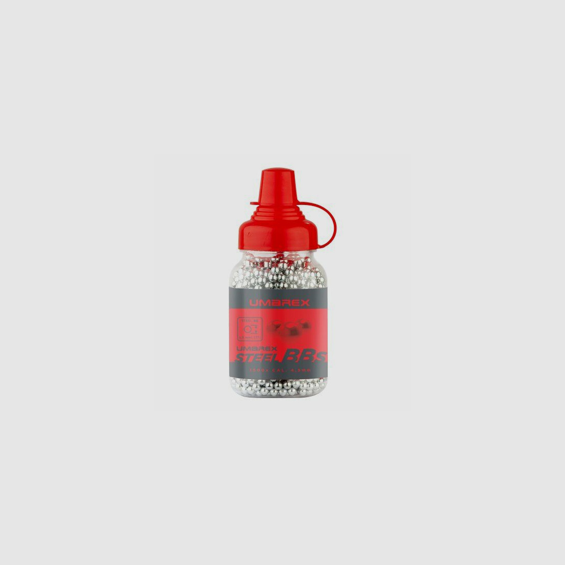 Umarex BB in acciaio 4,5 mm (.177), 0,35 g, argento, 1.500 pz, bottiglia