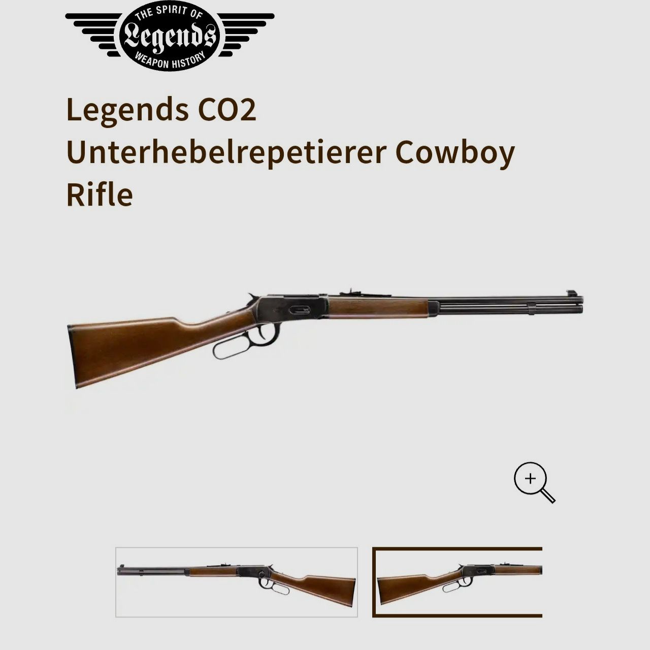 Legends CO2 lever-action Cowboy Rifle nuovo!